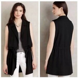 Anthropologie Cartonnier Vest, Black, Small